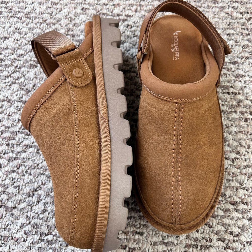 Koolaburra Brown Suede Clog Mules